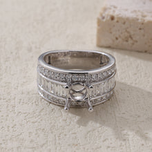 Load image into Gallery viewer, "Couple Ring" 18K rotatable custom-engraved couple diamond ring