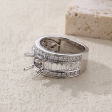 Load image into Gallery viewer, "Couple Ring" 18K rotatable custom-engraved couple diamond ring