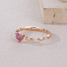 Load image into Gallery viewer, 18K natural pear-shaped diamond ring