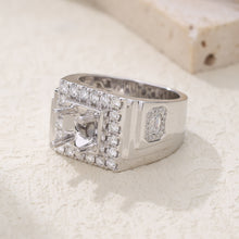 Load image into Gallery viewer, "Couple Ring" 18K rotatable custom-engraved couple diamond ring