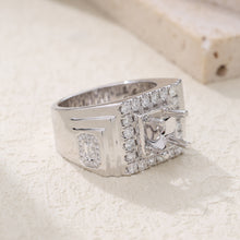 Load image into Gallery viewer, "Couple Ring" 18K rotatable custom-engraved couple diamond ring