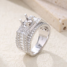 Load image into Gallery viewer, "Couple Ring" 18K rotatable custom-engraved couple diamond ring