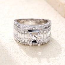 Load image into Gallery viewer, "Couple Ring" 18K rotatable custom-engraved couple diamond ring