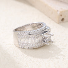 Load image into Gallery viewer, "Couple Ring" 18K rotatable custom-engraved couple diamond ring