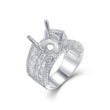 Load image into Gallery viewer, "Couple Ring" 18K rotatable custom-engraved couple diamond ring