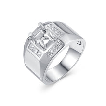 Load image into Gallery viewer, "Couple Ring" 18K rotatable custom-engraved couple diamond ring