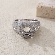 Load image into Gallery viewer, "Couple Ring" 18K rotatable custom-engraved couple diamond ring