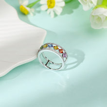 Load image into Gallery viewer, Rombo 18K natural sapphire diamond ring