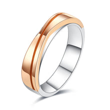 Load image into Gallery viewer, "Couple Ring" 18K rotatable custom-engraved couple diamond ring