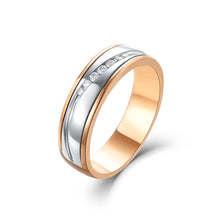 Load image into Gallery viewer, "Couple Ring" 18K rotatable custom-engraved couple diamond ring