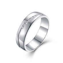Load image into Gallery viewer, "Couple Ring" 18K rotatable custom-engraved couple diamond ring