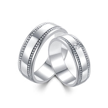 Load image into Gallery viewer, "Couple Ring" 18K rotatable custom-engraved couple diamond ring