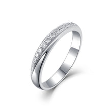 Load image into Gallery viewer, "Couple Ring" 18K rotatable custom-engraved couple diamond ring