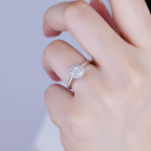 Load image into Gallery viewer, 18K natural pear-shaped diamond ring