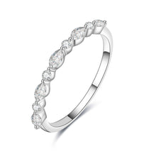 Load image into Gallery viewer, 18K natural pear-shaped diamond ring