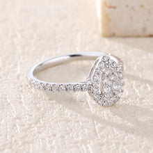 Load image into Gallery viewer, 18K natural pear-shaped diamond ring