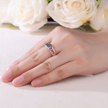 Load image into Gallery viewer, 18K Natural Princess Sapphire Colored Diamond Ring