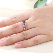 Load image into Gallery viewer, 18K Natural Princess Sapphire Colored Diamond Ring