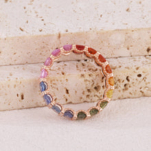 Load image into Gallery viewer, "Princess Combination" Luna Nuova 18K natural sapphire and diamond bracelet