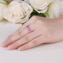 Load image into Gallery viewer, "Princess Combination" Luna Nuova 18K natural sapphire and diamond bracelet