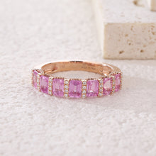 Load image into Gallery viewer, "Princess Combination" Luna Nuova 18K natural sapphire and diamond bracelet