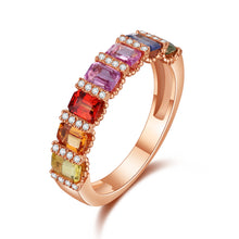 Load image into Gallery viewer, "Princess Combination" Luna Nuova 18K natural sapphire and diamond bracelet