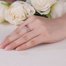 Load image into Gallery viewer, "Princess Combination" Luna Nuova 18K natural sapphire and diamond bracelet