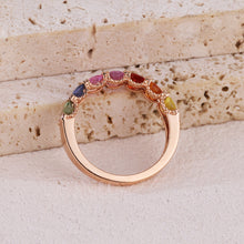 Load image into Gallery viewer, "Princess Combination" Luna Nuova 18K natural sapphire and diamond bracelet