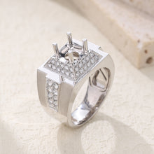 Load image into Gallery viewer, "Couple Ring" 18K rotatable custom-engraved couple diamond ring