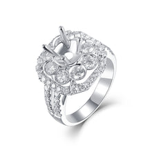 Load image into Gallery viewer, "Couple Ring" 18K rotatable custom-engraved couple diamond ring