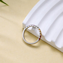 Load image into Gallery viewer, Rotondo 18K/750 white gold set with natural sapphire ring