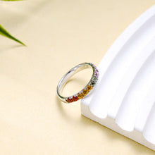 Load image into Gallery viewer, Rotondo 18K/750 white gold set with natural sapphire ring