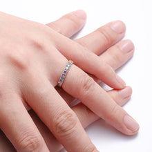 Load image into Gallery viewer, Rotondo 18K/750 white gold set with natural sapphire ring