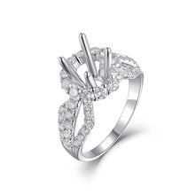 Load image into Gallery viewer, "Couple Ring" 18K rotatable custom-engraved couple diamond ring