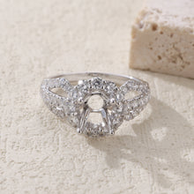 Load image into Gallery viewer, "Couple Ring" 18K rotatable custom-engraved couple diamond ring