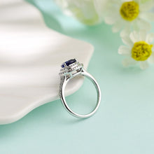 Load image into Gallery viewer, "Snowy Mountains and Green Hills" 18K emerald and diamond earrings