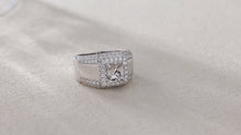 Load and play video in Gallery viewer, "Couple Ring" 18K rotatable custom-engraved couple diamond ring