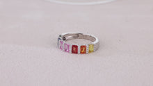 Load and play video in Gallery viewer, "Princess Combination" Luna Nuova 18K natural sapphire and diamond bracelet