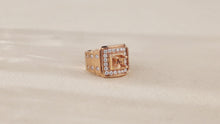 Load and play video in Gallery viewer, "Couple Ring" 18K rotatable custom-engraved couple diamond ring