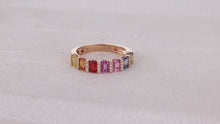 Load and play video in Gallery viewer, "Princess Combination" Luna Nuova 18K natural sapphire and diamond bracelet