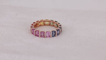 Load and play video in Gallery viewer, "Princess Combination" Luna Nuova 18K natural sapphire and diamond bracelet
