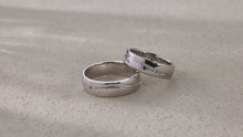 Load and play video in Gallery viewer, "Couple Ring" 18K rotatable custom-engraved couple diamond ring