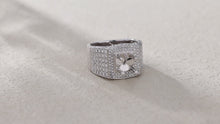 Load and play video in Gallery viewer, "Couple Ring" 18K rotatable custom-engraved couple diamond ring