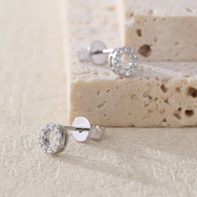 將圖片載入圖庫檢視器 18K女神光環鑽石耳環
