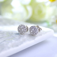 將圖片載入圖庫檢視器 18K天然滿天星鑽石耳環
