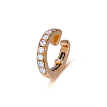 Load image into Gallery viewer, "Goddess Halo" 18K/750 white gold set with natural diamond earrings
