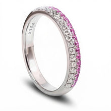 Load image into Gallery viewer, "Princess Combination" Luna Nuova 18K natural sapphire and diamond bracelet
