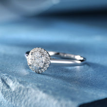 將圖片載入圖庫檢視器 18K鑲天然馬眼圍石款鑽石戒指
