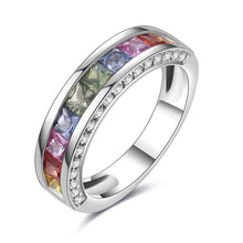 Load image into Gallery viewer, 18K Natural Princess Sapphire Colored Diamond Ring
