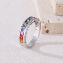 Load image into Gallery viewer, 18K Natural Princess Sapphire Colored Diamond Ring
